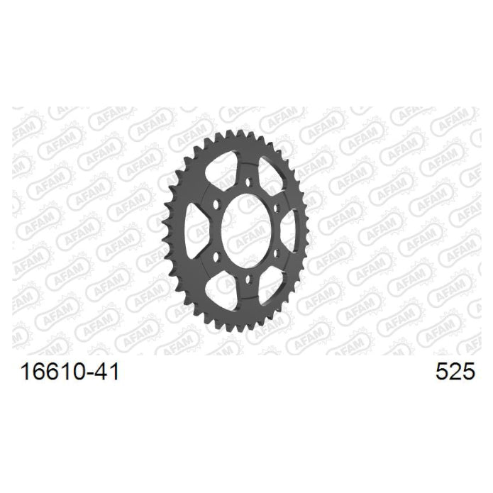 Baycity Power Parts Afam 16610-41 rear sprocket 41 teeth for motorcycle maintenance and chain setup