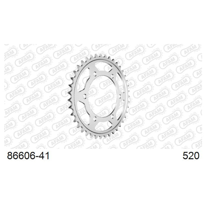 Baycity Power Parts Afam 86606-41 rear sprocket 41 teeth for motorcycle maintenance and gearing setup
