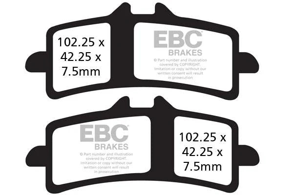 Brakes - FA447HH Fully Sintered - One Set by baycity powerparts