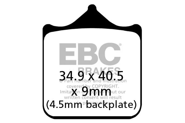 Brakes - FA604/4HH Fully Sintered - EBC (2 Set Front) baycity powerparts