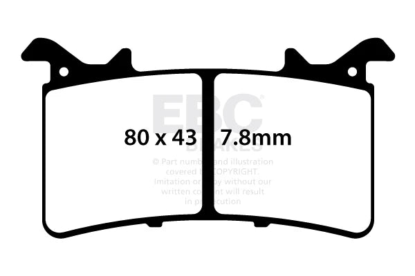 Brakes - GPFAX757HH Grand Prix - EBC (Front) - Set Per Rotor / RACE USE ONLY ( NOT FOR HIGHWAY NOR STREET USE)