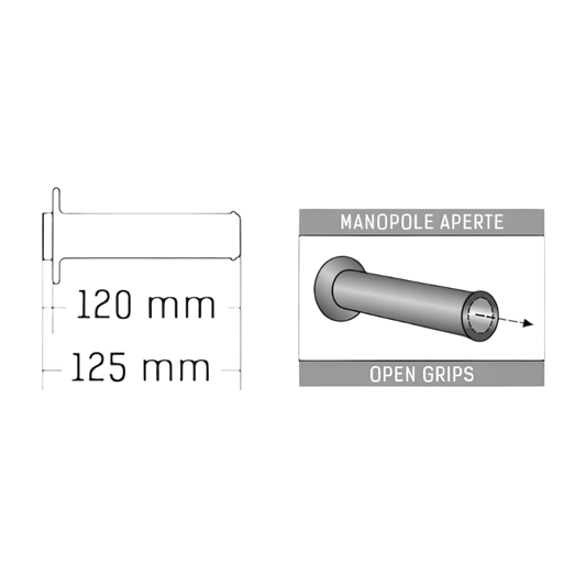 Domino Handlebar Grips A010 - Black/Green