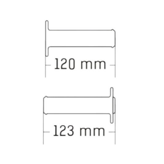 Domino Handlebar X-Treme Grips A190 - Orange/Blue