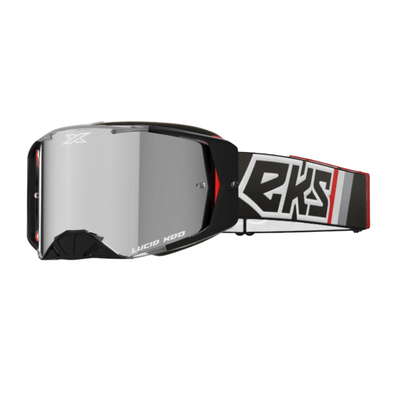 Baycity Power Parts EKS Brand Lucid goggle black with silver mirror lens for dirt bike riding