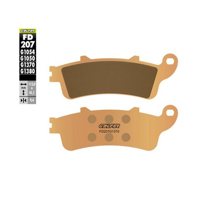 Galfer FD207G1370 sintered brake pads motorcycle braking upgrade Baycity Power Parts
