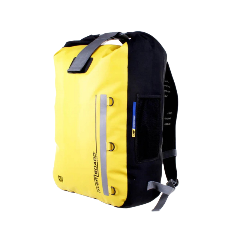 Front view of Overboard Classic Waterproof Backpack 45ltr - Yellow