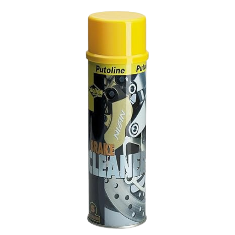 Front view of Putoline Brake Cleaner 500ml aerosol can