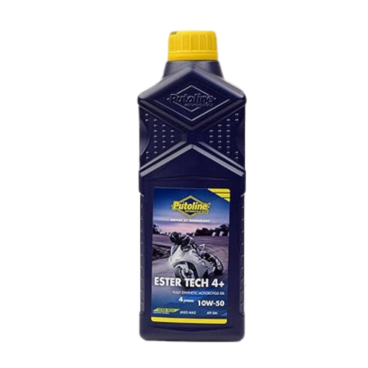 Front view of Putoline Ester Tech 4+ 10W-40 Engine Oil 1L bottle with product label