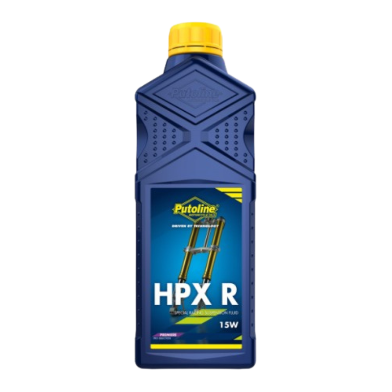 Putoline HPX R 15W Fork Oil 1 litre for firm motorcycle suspension damping