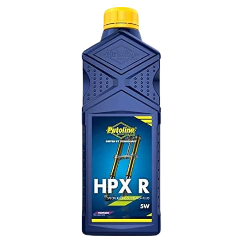front view of Putoline HPX R 5W Fork Oil - 1ltr