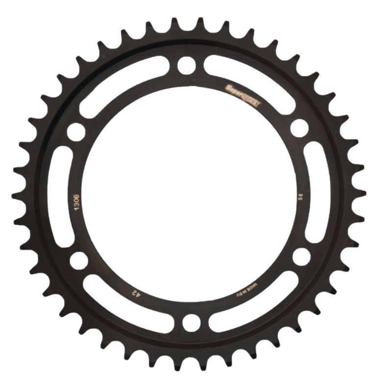 front view of Supersprox Steel Rear Sprocket RFE-1306:42-BLK