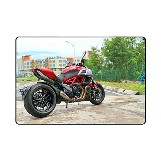 Full view of TechSpec Snake Skin Tank Grips Ducati Diavel (2012-15)