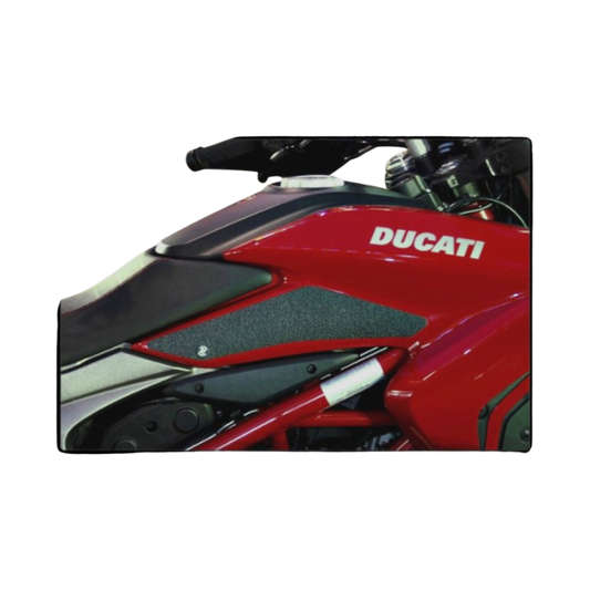 Full view of TechSpec Snake Skin Tank Grips Ducati Hypermotard/Hyperstrada (2013-2018)