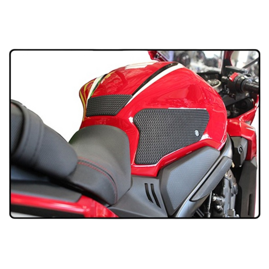 Full view of TechSpec Snake Skin Tank Grips Honda CBR 650R/CB 650R (2019-CURRENT)