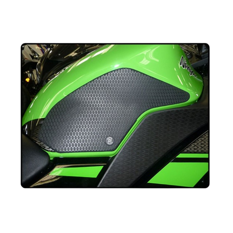 Full view of TechSpec Snake Skin Tank Grips Kawasaki Ninja 300 (2013-CURRENT)