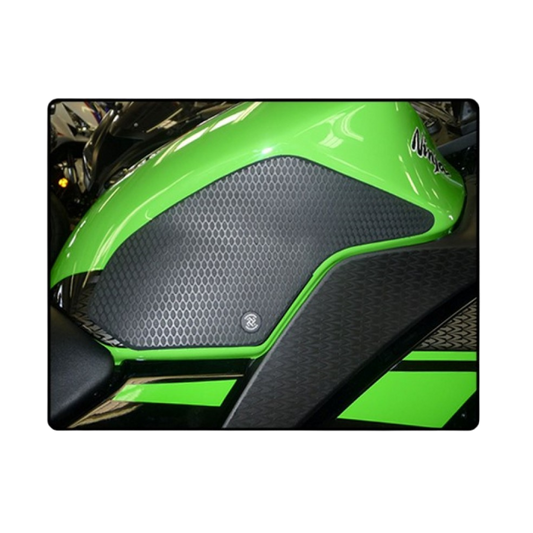Full view of TechSpec Snake Skin Tank Grips Kawasaki Ninja 300 (2013-CURRENT)