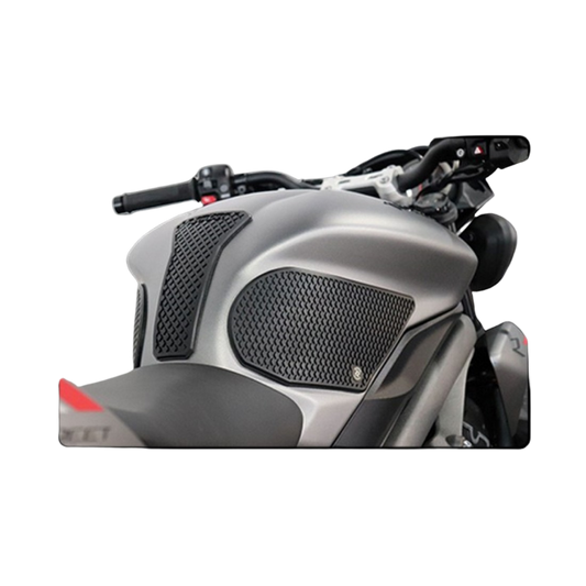 Full view of TechSpec Snake Skin Tank Grips Triumph Street Triple S/R/RS - Daytona 675 (2013-2023)