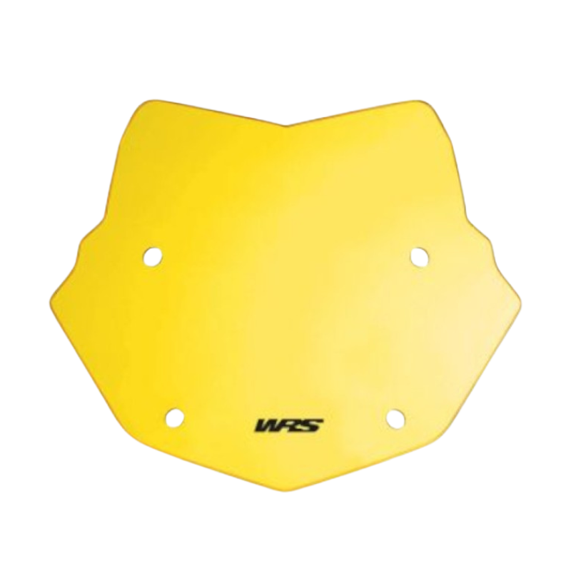 Front view of WRS Windscreen Enduro Yellow BMW R1250 GS/Adventure 2018-2023