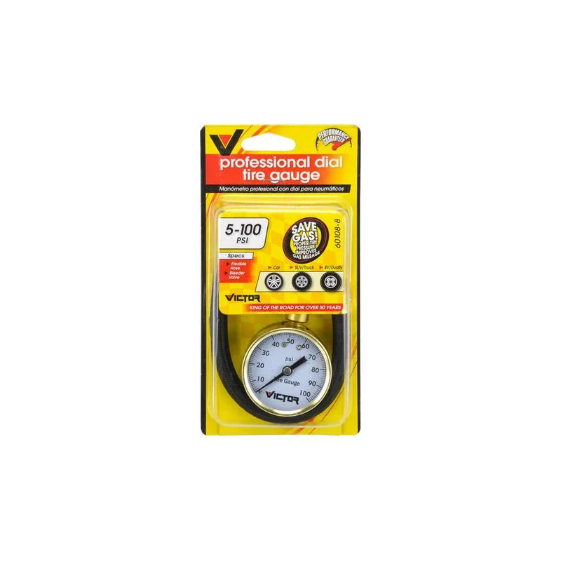 Tyre Pressure Gauge Analog Pro (0-100PSI) Long