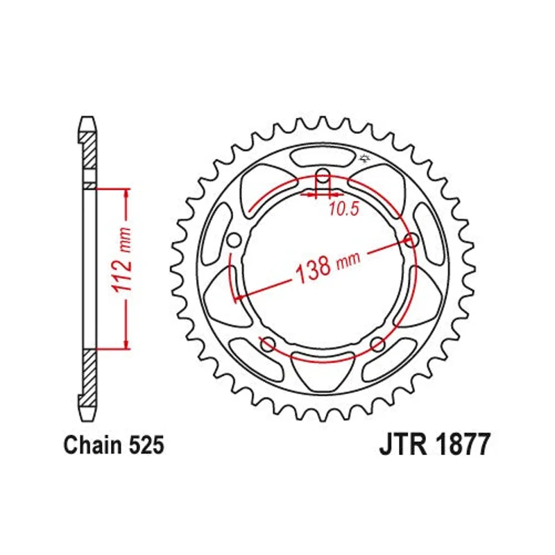 Sprockets Rear (1877 - 41T) - JT