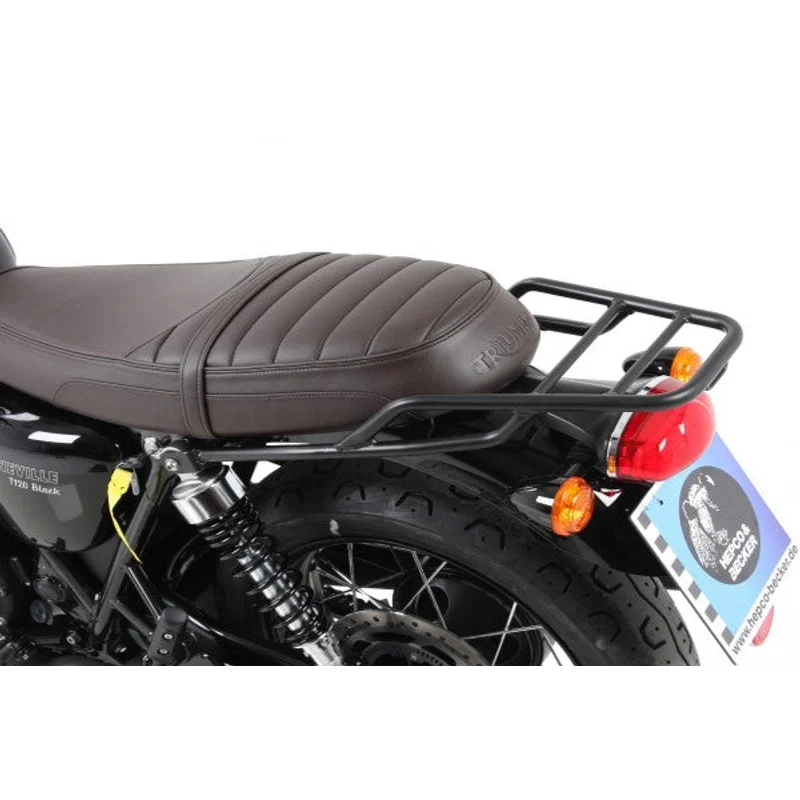 Triumph Bonneville T100 Rear Rack carrier Tube Type - Black