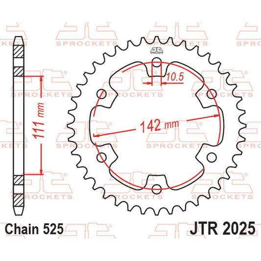 Sprockets Rear (2025- 38T) - JT