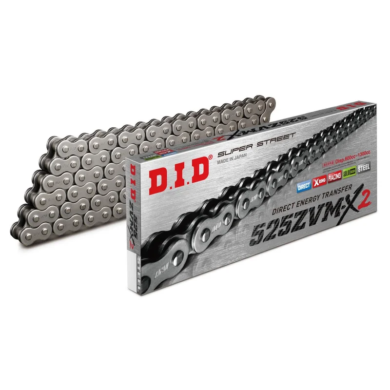 Chain 525 Pitch x 120 links (ZVMX2) - ZVM-X (Rivet Type) / Natural Steel