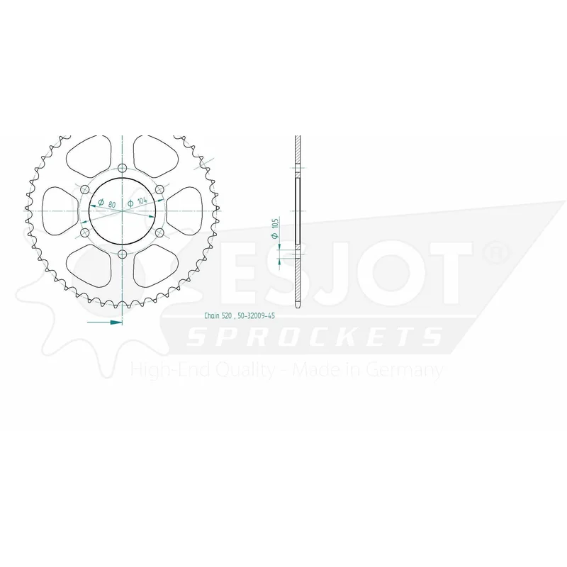 Sprockets Rear (32009 - 48T) - Esjot