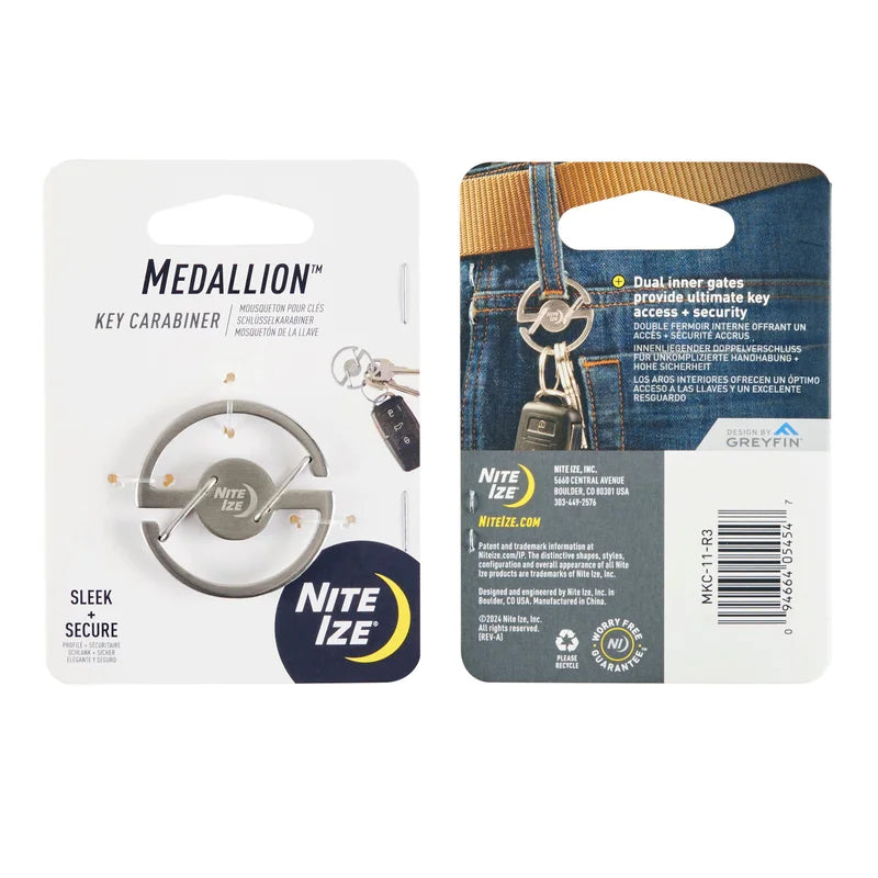 MEDALLION KEY CARABINER - Stainless Steel