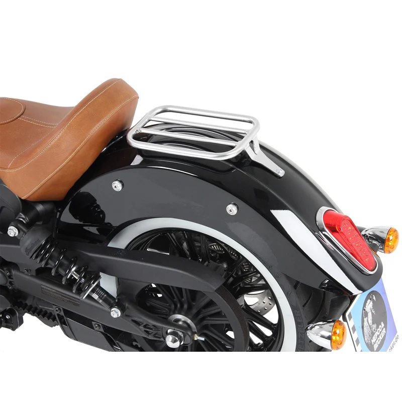 India Scout Rear Rack- Solo Rack without Backrest - Black