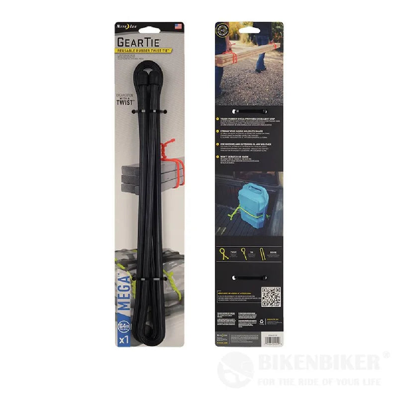 GEAR TIE - MEGA - 1N (Length 162.5 cm) / Black