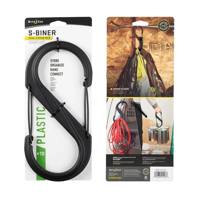 S-BINER STANDARD (PLASTIC) - #2 / Black / Plastic