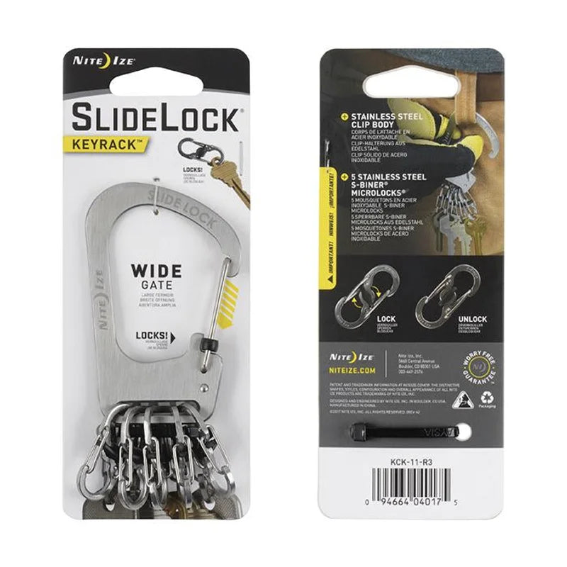 KEYRACK WIDE LOCKABLE S-BINERS - Stainless Steel