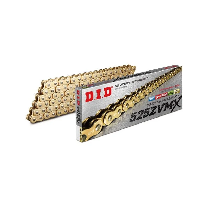 Chain 525 Pitch x 100 links (ZVMX) - ZVMX (Rivet Type) / Gold