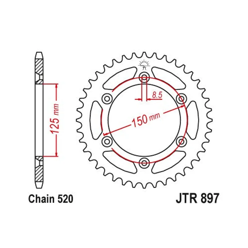 Sprockets Rear (897 - 41T) - JT
