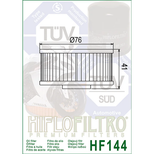 Oil Filter 144 - Hiflo
