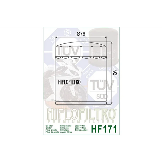 Oil Filter 171 - Hiflo (Chrome) - Chrome