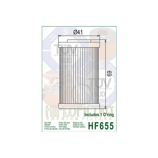 Oil Filter 655 - Hiflo - Standard