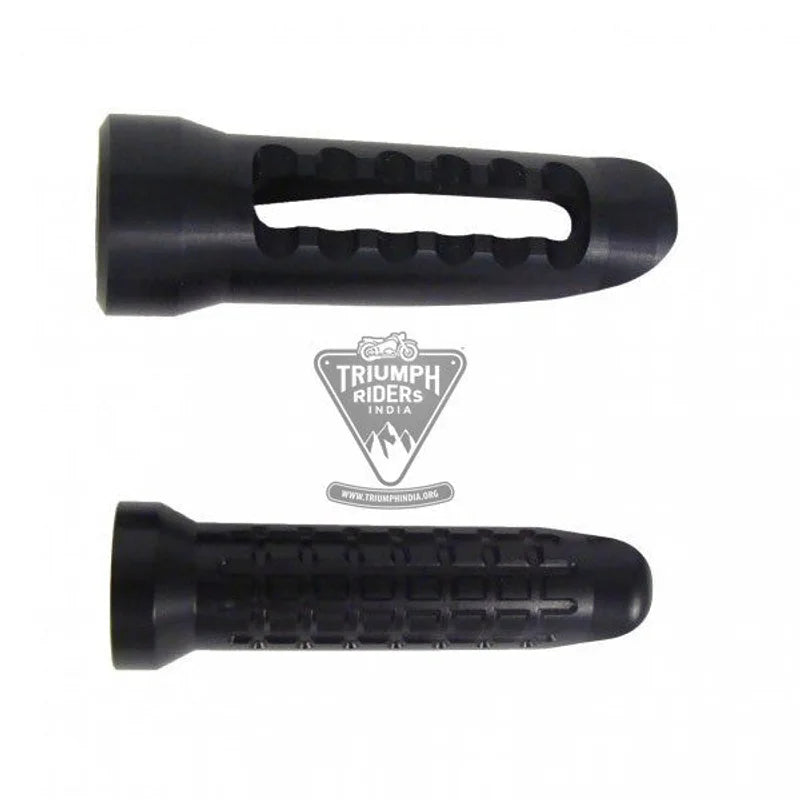Triumph Bonneville Footpegs - Racing Style - Rear / Black