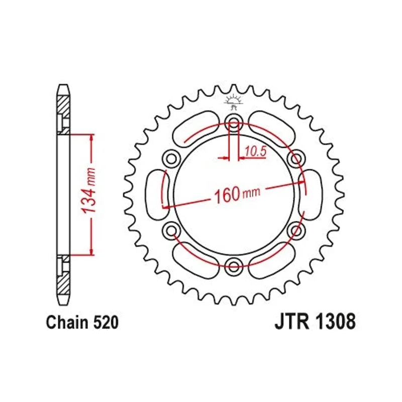 Sprockets Rear (JTR1308 - 40T) - JT