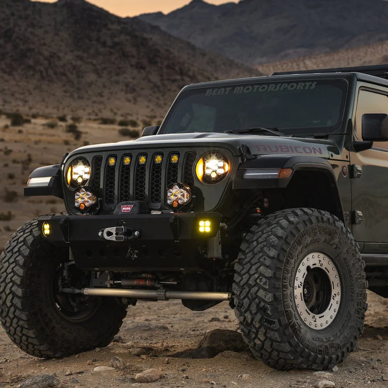 JEEP WRANGLER W/LED HEADLIGHTS -DOT LP6 LED HEADLIGHT - White