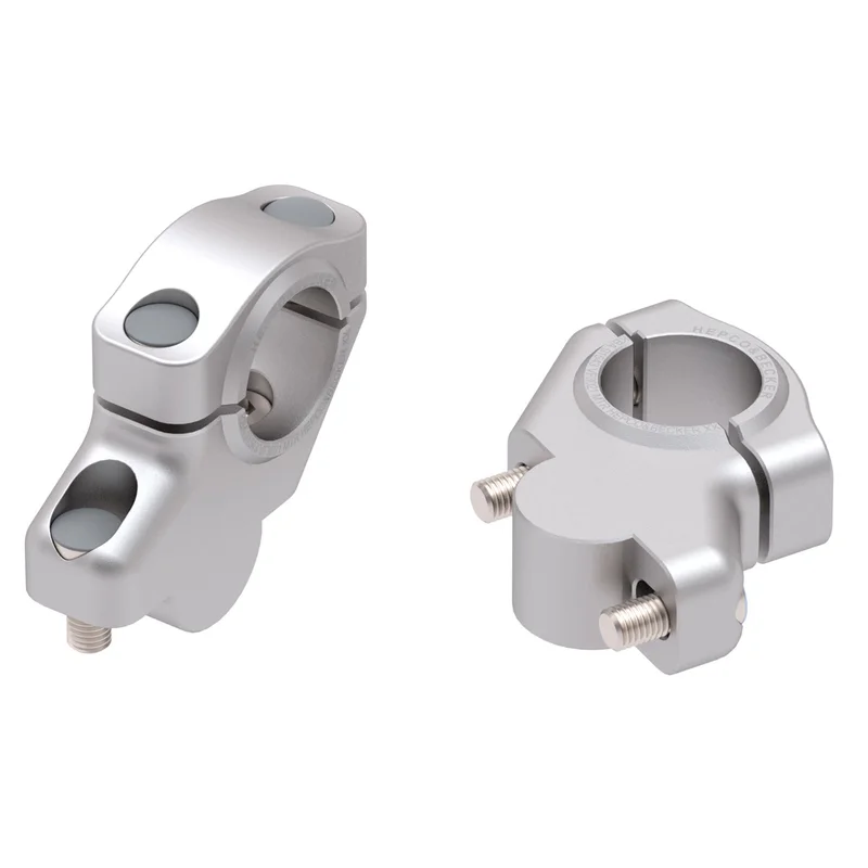 HANDLEBAR RISER - 30mm UP & 21mm PULL (4240-VF3021) - Silver