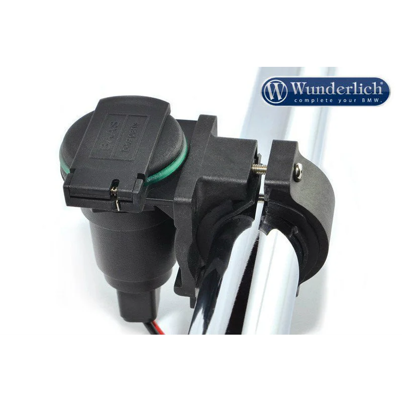 Cigarette lighter plug holder for handlebar Assembly