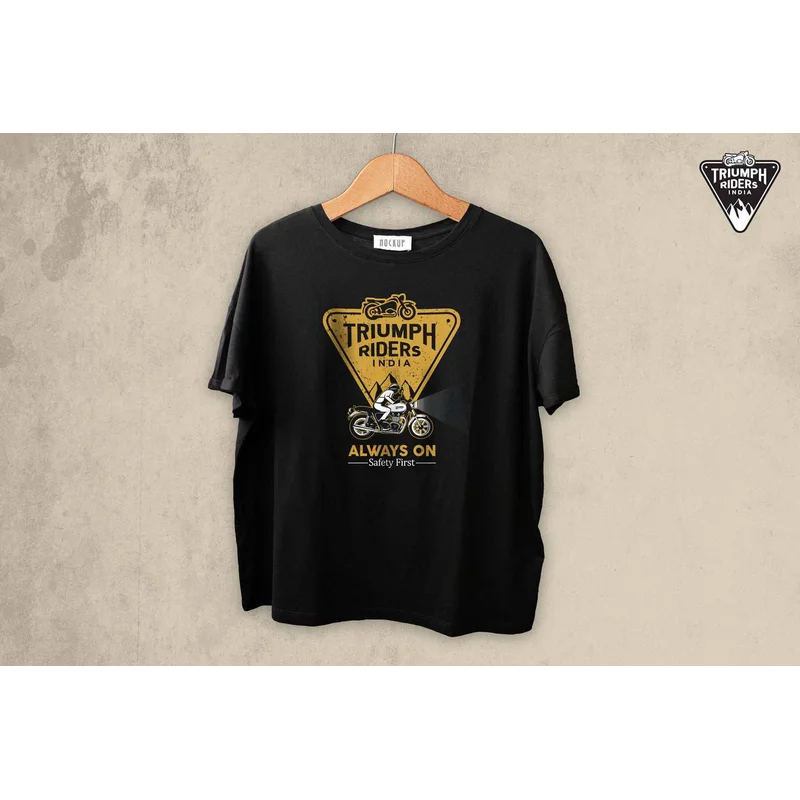 Triumph Riders India T-Shirts printed (Black) - M (Chest 107 Cm) / Black