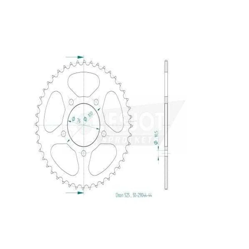 Sprockets Rear (29048-42T) - Esjot
