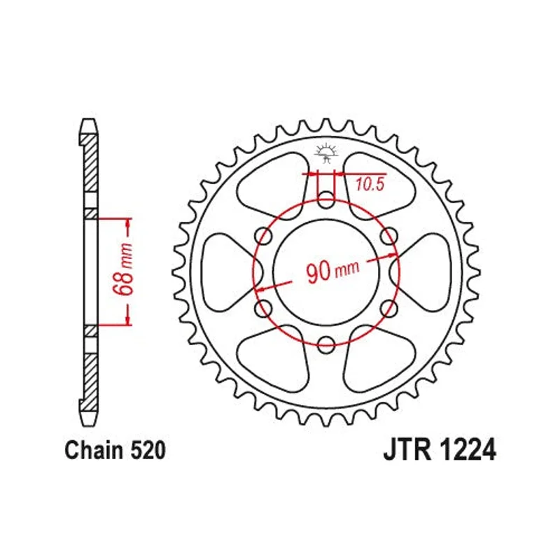 Sprockets Rear (JTR1224-36T) - JT
