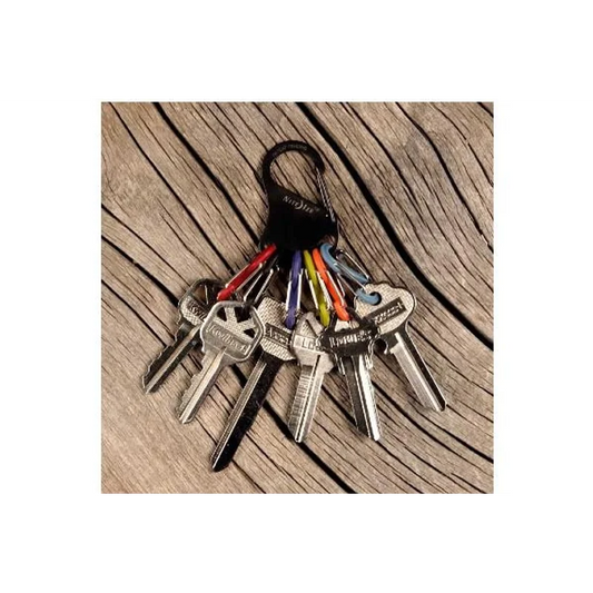 KEYRACK STEEL S-BINERS - Black / Stainless Steel