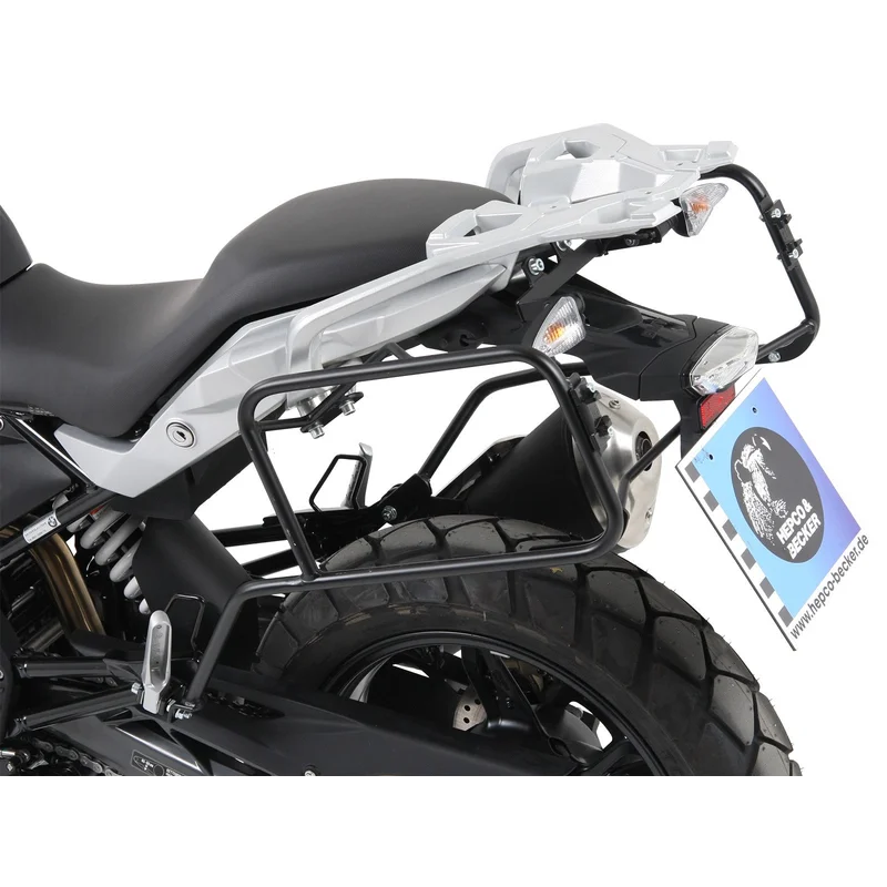 BMW G310GS Carrier - Sidecases - Quick Release (Black) - Black / 2020-