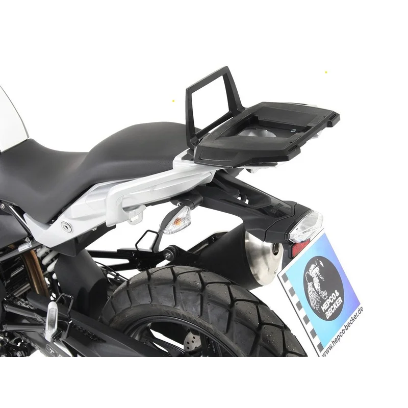 Universal Topcase Carrier - Alu Rack (FIXED HINGE) - Silver