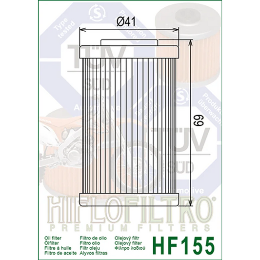 Oil Filter 155 - Hiflo - Standard